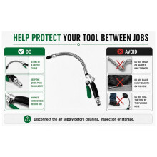 Flexible Air Blow Nozzle for Air Compressor, Bendable Gooseneck Air Nozzle, Pneumatic Dust Blower Tool 60cm