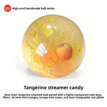(Orange)Christmas Stress Relief Toy With Slow Rebound Tpr Material And Fruit Deer Design