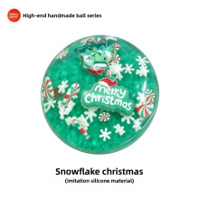 (Snowflake)Christmas Stress Relief Toy With Slow Rebound Tpr Material And Fruit Deer Design
