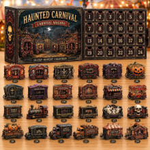 (Carnival Float)Holiday Advent Calendar With Acrylic Parts For Halloween Party Decoration Gift