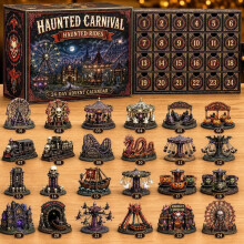 (Carnival Game)Holiday Advent Calendar With Acrylic Parts For Halloween Party Decoration Gift