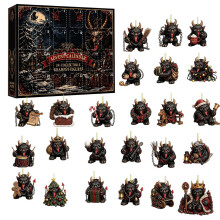 (Demon)Holiday Advent Calendar With Acrylic Parts For Halloween Party Decoration Gift