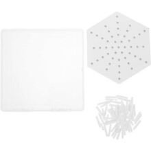 Pottery Firing Mat and Kiln Stilts Set with Multi-Hole Alumina Porous Design, High TemperatureResistant