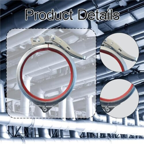 Pipe Clamp Adjustable Quick Release Hose Clamp, Pipe Clamp Adjustable Quick Release Hose Clamp for Home Repair, ID 159mm 2