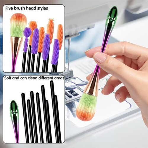 18Pcs Sewing Machine Cleaning Brushes Kit, Multi-Functional Dust Removal Tool for Quilting &  Maintenance 2