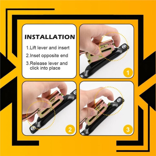 E Track Einzelsteckplatz 10er Pack 3,5 mm Schwerlaststahl E Track Einzelanker mit Einer Maximalen Arbeitslast Von 1.000 Lbs 2