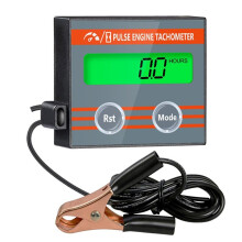 Digital Tachometer Chainsaw Tachometer Tach Gauge Large Screen Display Pulse Speedometer for Chain Saw Lawn Mower