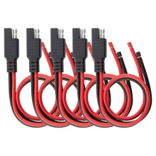 5PCS SAE Connector 12AWG 1 Feet SAE Extension Cable for Solar Panel Motorcycles Cars Charger Trolling Motor