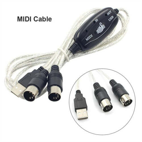 Câble de Conversion de Clavier Électronique MIDI USB Câble de Conversion MIDI Câble MIDI Vers USB 1