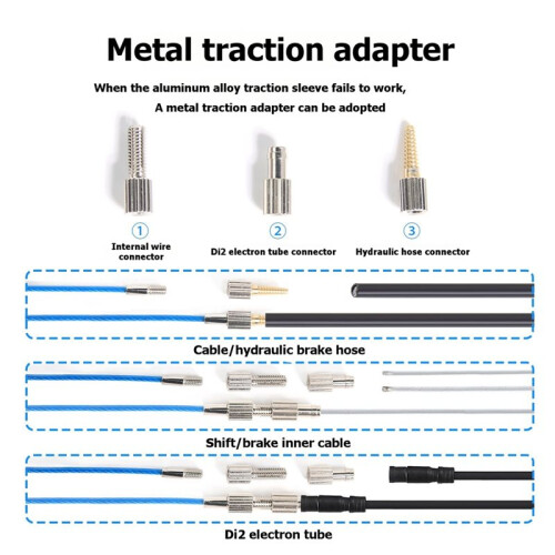 Magnetic Internal Cable Routing Tool Kit for Bicycles -for Derailleur Cables and Electrical Wires Through Bicycle Frames 2