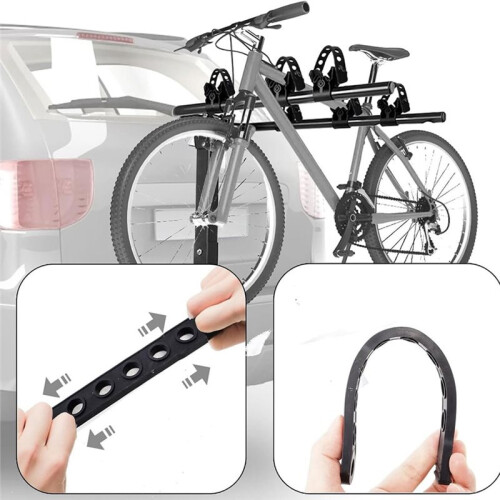12Pcs Bike Rack Stabilizer Straps, Replacement Rubber Strap Kit , Wheel Securing Straps for Bike Racks 2