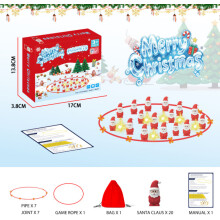 (Christmas Doll)Christmas Kids Magnetic Board Game With Portable Design For Play Parentchild