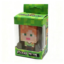 (AliceAlex)Minecraft Cartoon Light Keychain With Creeper And Skeleton For Video Enthusiasts Game