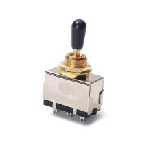 Guitar 3-Position Toggle , Metal Construction, Closed Style 3-Way Selector , for Classic Electric Guitars