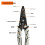 Multifunctional Electrician'S Wire Strippers -Non-Slip Handles, Features Wire Stripping, Cutting,and Crimping Functions. 4