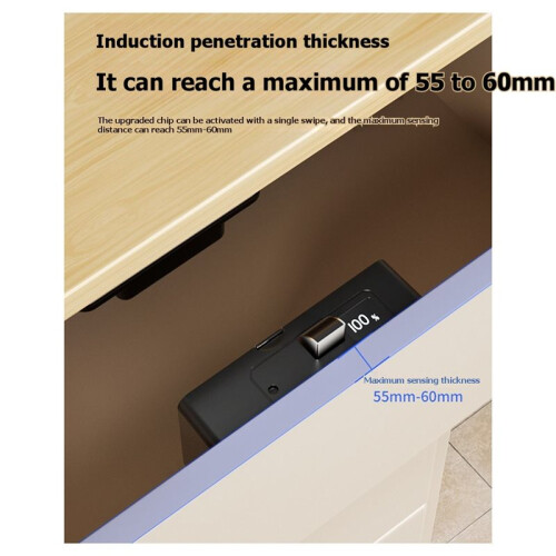 Drawer Electronic NFC Door Lock - Hidden DIY Wooden Cabinet Locks Multiple Unlocking Methods 1