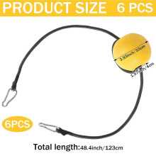 6 Pack Anchor Buoy Float with Bungee Cord & Clip, Pool  Buoy for Swimming Pools, Water Skiing, Fishing, Boats