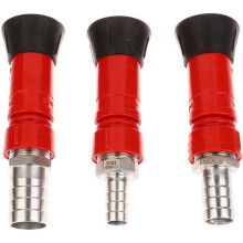 19mm 25mm 32mm Fire Hose Nozzle Spray Polycarbonate Jet Fog Industrial Fireman 3 Sizes Nozzle 75 Gpm Fire Equipment,1Kit