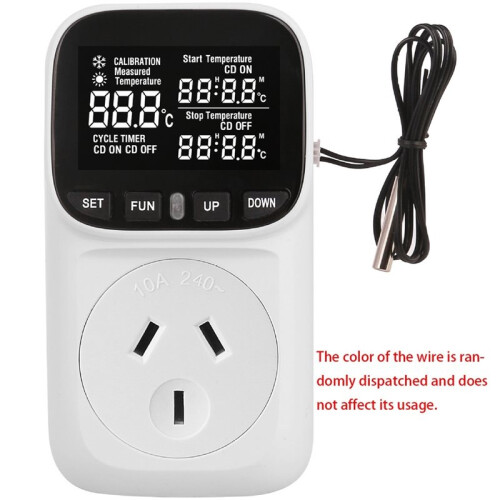 Digital Thermostat Socket, Temperature-Controlled Socket (Suitable for Heating and Cooling), with Display AU Plug 1