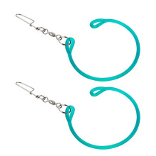 2pcs Downrigger Weight Snubber with Trolling Snap Swivel for Fishing, Shock Absorbing TPU Protector
