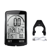 Ciclocomputador Inalámbrico GPS para Ciclismo, Velocímetro, Odómetro con Retroiluminación Automática, Medidor de Velocidad, Altitud y Kilometraje