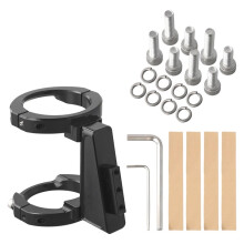 Frontmontage-Gepäckträgerblock Aus Aluminiumlegierung für -Falträder, Adapter für 50-59 mm Vorderrohr, Inklusive Werkzeug