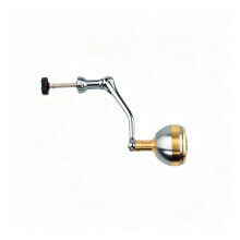 Medium Foldable Fishing Reel Handle Fishing Reel Handle Replacement Rocker for 2500-4000 Handle Gold