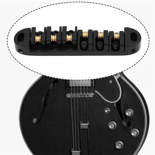 Adjustable Electric Guitar Roller Saddle Bridge Tailpiece for Guitars - Enhanced Tone & Playability 2