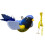 Cat Bird Toy and Catnip - Hanging Teaser for Active  A 1