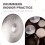 Prato de Percussão de Baixo Volume 14 Polegadas Prato de Bateria Efeito de Furo Pratos Duráveis para Bateristas Prática Interna Prata 3