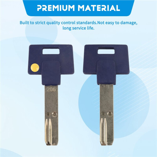 5PC Customized Universal Key Blank Key Uncut for  206 Residential Key Blank