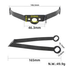 Rear  Sets Compatible with  5 5 Pro 5 Max Electric Scooter with Hook Taillight Bracket Mounting Screws