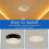 RV Ceiling Vent Cover,RV AC Vent Replacement for Inside ,Fits Ducts with Rotatable Louvers for Directional Airflow 2