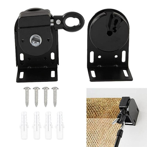 Replacement Mounting Brackets for Outdoor Sun Shades Cordless Roller Blind 2pc 2