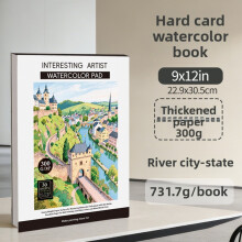 (Cityscape)Artistic Watercolor Sketch Pad With Thick Pages Coil Art Book For Drawing Kids