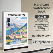 (Colorful)Artistic Watercolor Sketch Pad With Thick Pages Coil Art Book For Drawing Kids