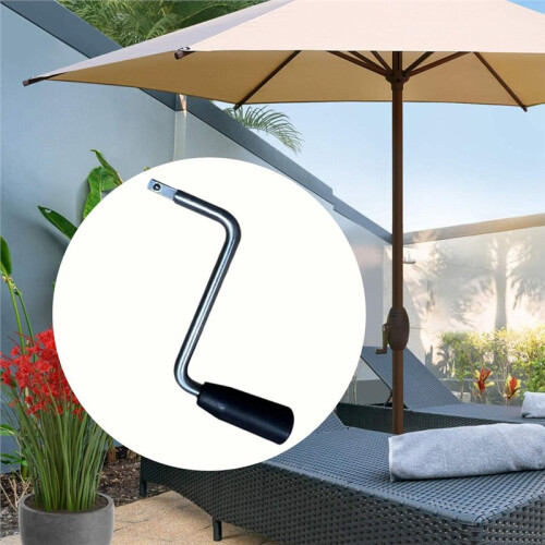 Patio Umbrella Crank Handle for Easy Installation in Picnic, Beach, Courtyard, Balcony 1