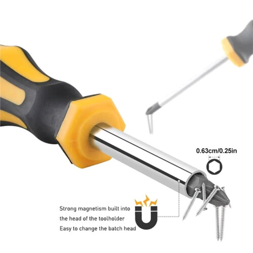 Magnetic Screwdriver Set 43pcs Precisious Crossing Screwdriver Screwdriver Bits with Sturdy Tool Box Repair Hand Tools 2