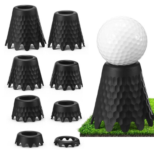 8pcs  Simulator Tees Set: 1/4" to 2" Height Control for Indoor and Outdoor Practice 1