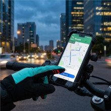 Motorhandschoenen met Volledige Vingers, Touchscreen-Functionaliteit, Geschikt voor Offroad-Motorfietsen, MTB'S, ATV'S en Fietsen (Maat L)
