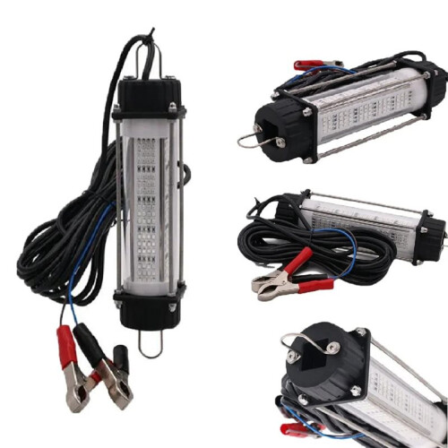 DC12V 120W LED-Köderlampe, Wasserdicht, Leistungsstark, Unterwasser-Köderlicht, Weiß, Nachtangeln 2