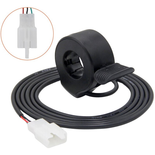 Waterproof Thumb Throttle (with 2.8-Pin Plug) - Replacement Thumb Throttle for E-Bikes/Scooters 1