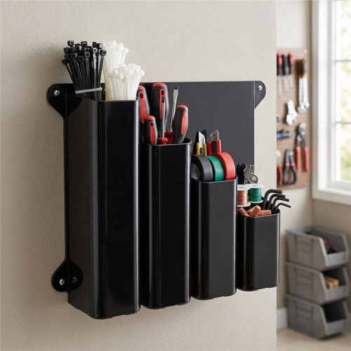 2PCS Zip Tie Holder for Toolbox Garage Workshop  Space, Cable Tie Storage Rack, Zip TieOrganizer 2