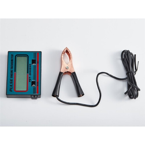 Digital Tachometer, Small Engine Tachometer Chainsaw Tachometer, 2 Stroke 4 Stroke Inductive RPM Gauge Hour Meter 1