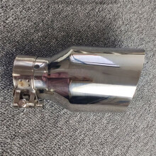 Universal Exhaust Pipe 304 Stainless Steel Single Bevel Car Modification Single Tail Throat Muffler 60mm-89mm