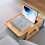 1pcs Wood Sofa Arm Tray Foldable Rectangular Snack & Fruit Platter Portable Couch Armrest Table for Living Room 3