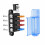 1set 4-Way Blade Fuse Block (with  Cover) -1-Input/4-Output  Power Distribution Solution, Suitable for RVs, Trucks 4