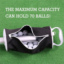Golfboll Shag Bag med Aluminiumhandtag och Ram Shag Bag för Golfbollar Golfboll Retriever Håller Upp Till 70 Bollar