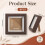8PCS Small Shadow Box Frame 4'' Solid Wood Display Cases, Walnut  Display Frames for Keepsakes 7