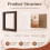 8PCS Small Shadow Box Frame 4'' Solid Wood Display Cases, Walnut  Display Frames for Keepsakes 4